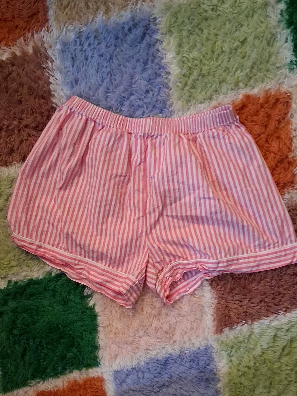 Pink Striped Women's Sleep Shorts